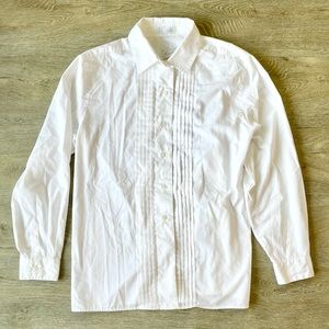 Dressy White Button-Down Shirt
